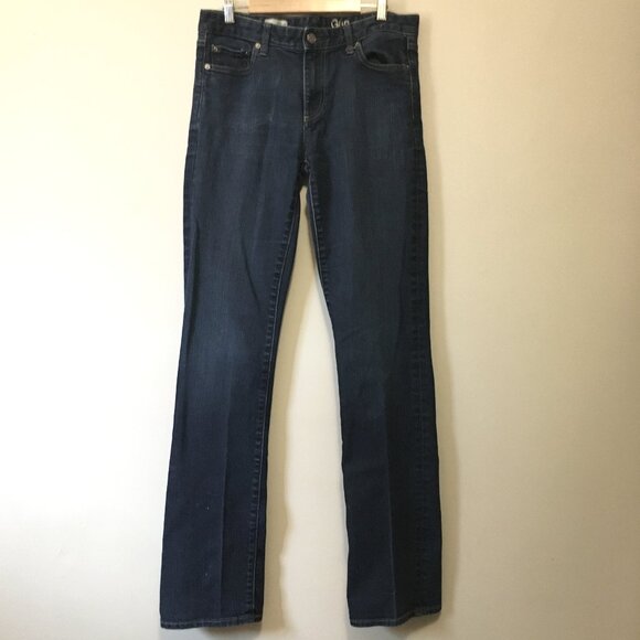 GAP 1969 Dark Navy Blue Long Leg Perfect Boot Jeans - Picture 1 of 15